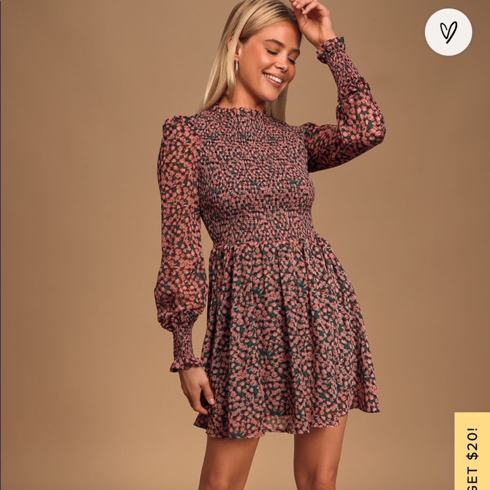 Lulus Floral MIDI Dress
